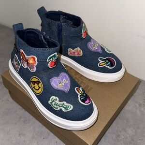 Steve Madden kids Billie little kid Jean patches shoe